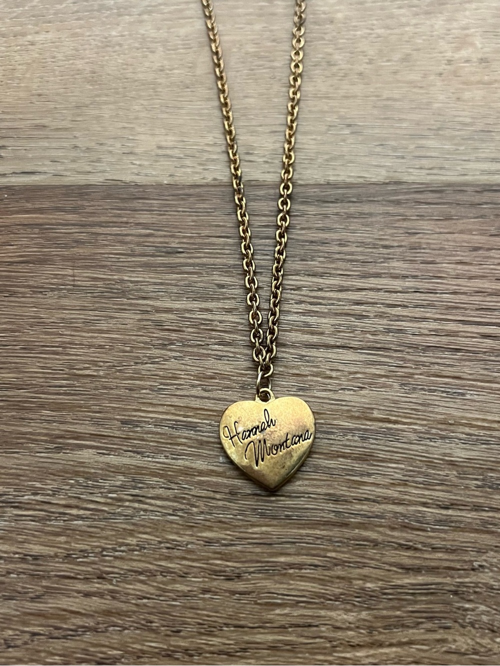 Disney Vintage Hannah Montana Heart Pendant Necklace